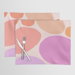 Kawaii Abstract Dino Pebbles Placemat