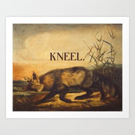 kneel Art Print