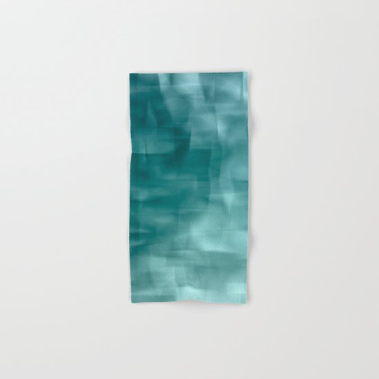 Blue and white abstract ice Hand & Bath Towel