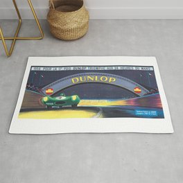 1956 24 Hours of Le Mans Race Poster Rug