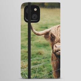 Scottish Highland Hairy Cow iPhone Wallet Case