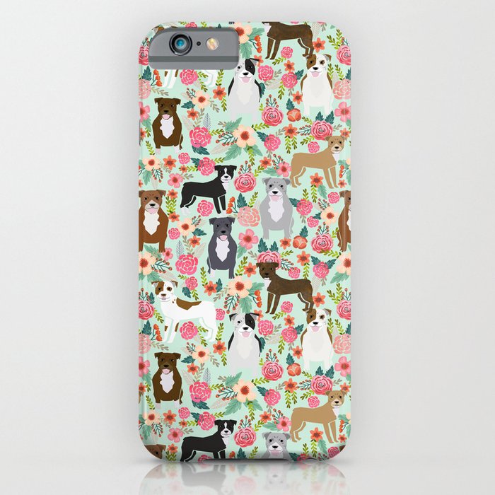 pitbull florals mixed coats pibble gifts dog breed must have pitbulls florals iphone case