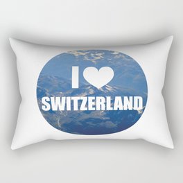 I Love Switzerland Rectangular Pillow
