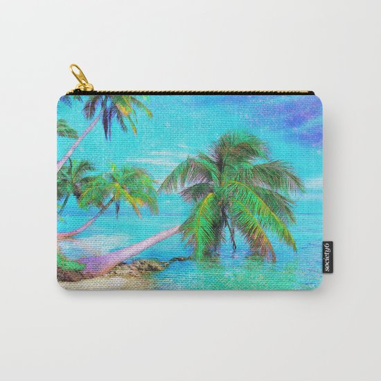 Palms on the Bay Carry-All Pouch