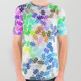 Colored Pattern, Colorful Life All Over Graphic Tee