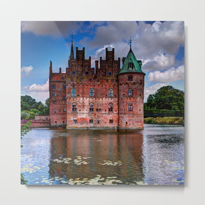 Egeskov castle, Denmark Metal Print