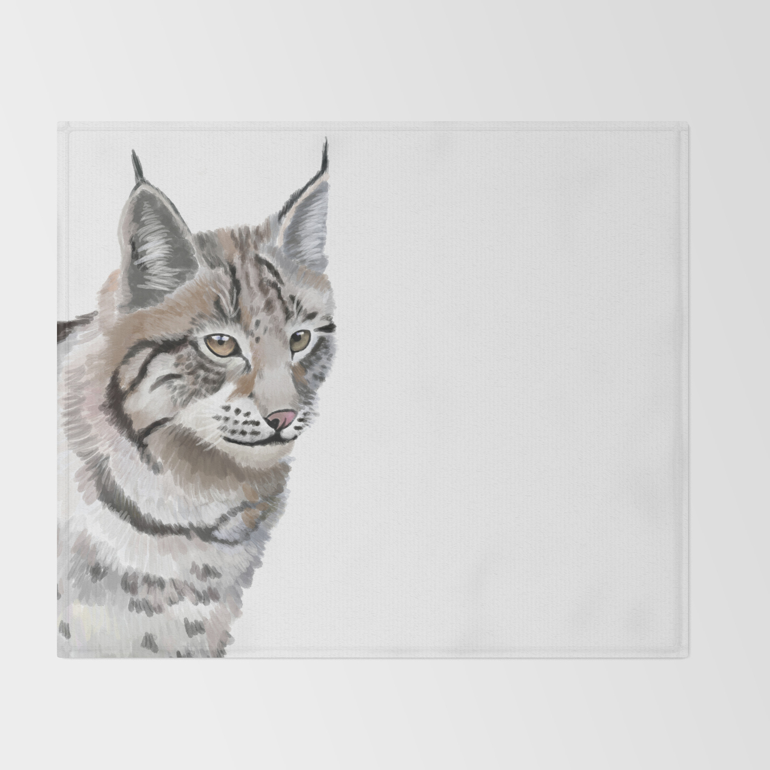 Lynx Cat Throw Blanket By Littlekingdom Society6