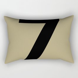Number 7 (Black & Sand) Rectangular Pillow