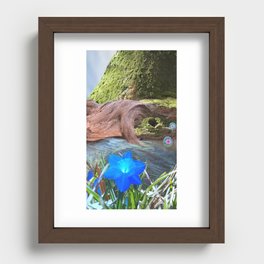 The Guileless Dewdrop Stream Recessed Framed Print