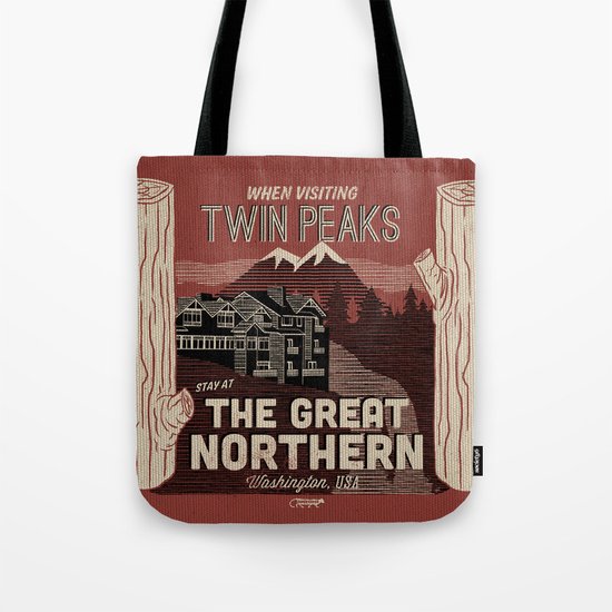 the Great Northern Hotel (Faux Canvas - rust) Tote Bag