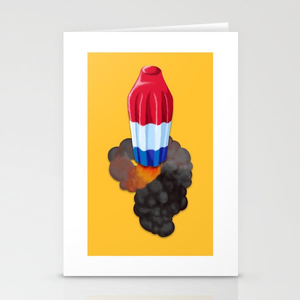 Pop, Lock, and Rocket Stationery Cards