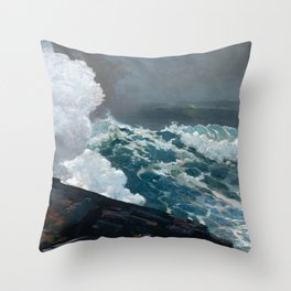 Northeaster - Winslow Homer Throw Pillow