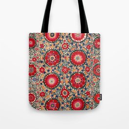 Karabag Suzani Uzbekistan Embroidery Print Tote Bag