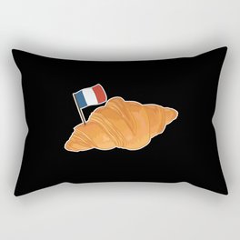 Croissant France Lover Funny French Food Rectangular Pillow
