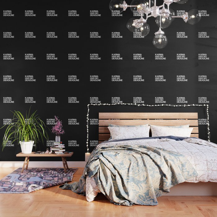 Karma Has No Deadline Wallpaper By Iaagd Society6 Vintage alarm clock, bed time, deadline, deprivation, get up wallpaper. society6