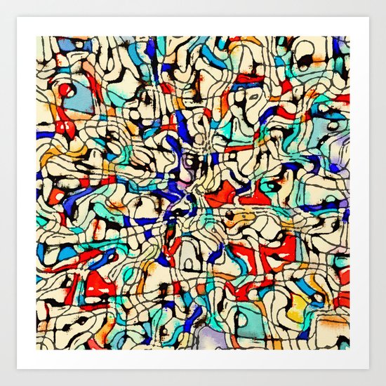 Abstract W Art Print