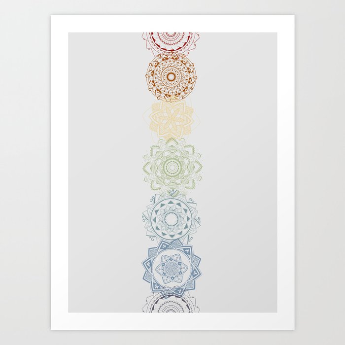 Chakra Mandala Art Print