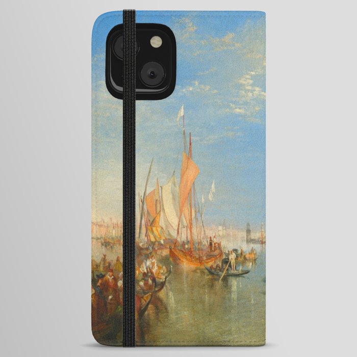 Joseph Mallord William Turner Venice - The Dogana and San Giorgio Maggiore iPhone Wallet Case