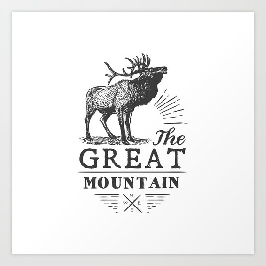 american deer Art Print