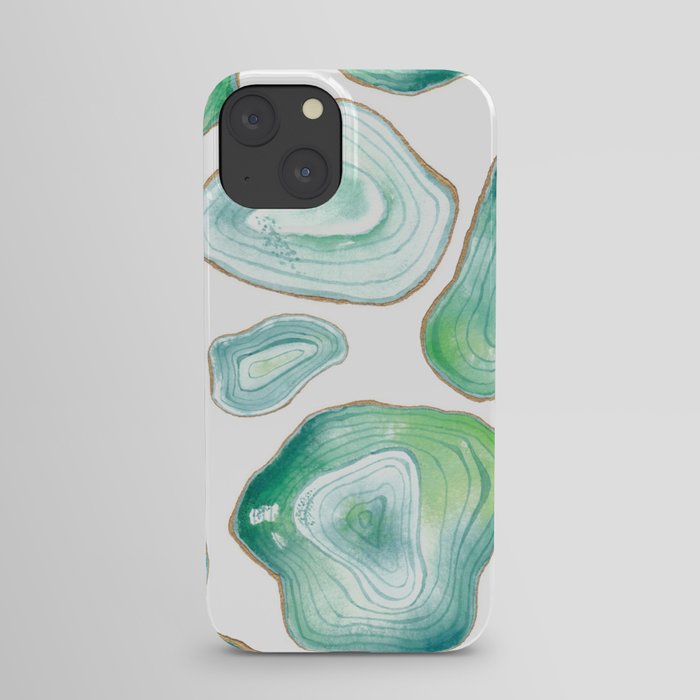 Green Geodes iPhone Case