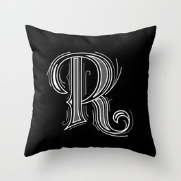 Alphabet R Throw Pillow