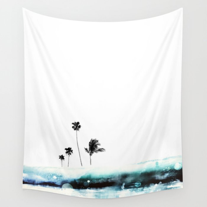 Palm 04 (Blue) Wall Tapestry