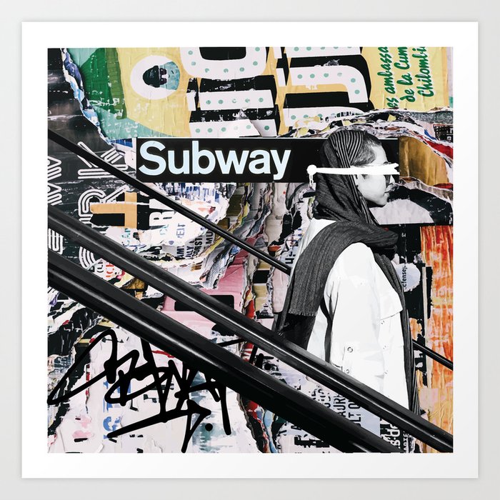 Subway memories Art Print