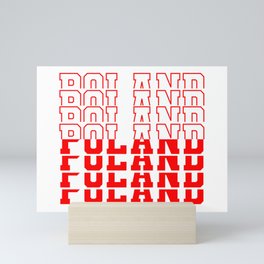 Poland - Word Flag Mini Art Print