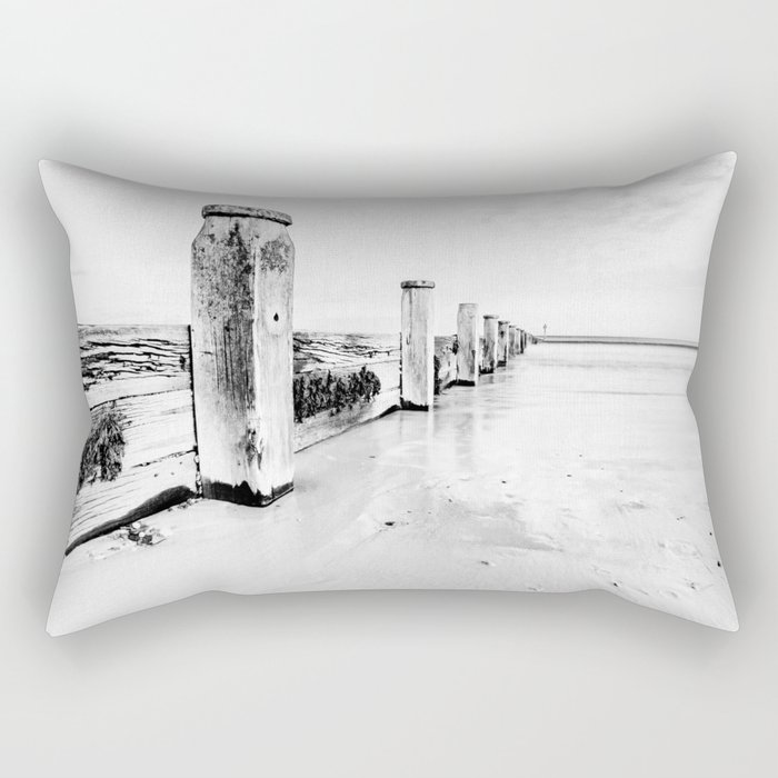 sea defence Redcar Rectangular Pillow