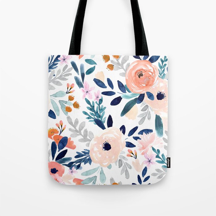Jolene Floral Tote Bag