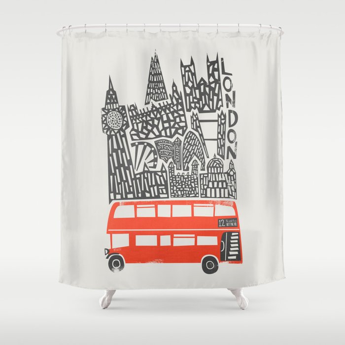 London Cityscape Shower Curtain