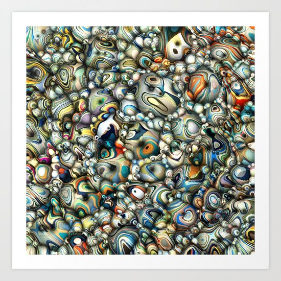 Colorful 3D Abstract Art Print