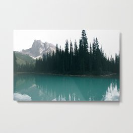 Emerald Lake Metal Print | Lake, Emeraldlake, Mountains, Britishcolumbia, Digital, Photo, Landscape, Forest, Nature, Color 