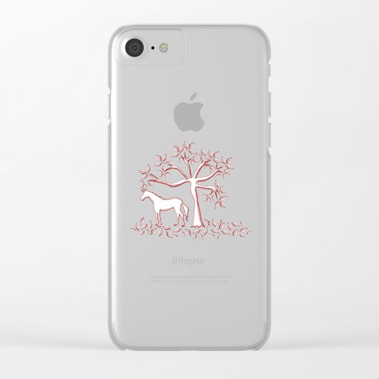 Autumn Leaves Clear iPhone Case