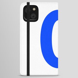 Number 0 (Blue & White) iPhone Wallet Case