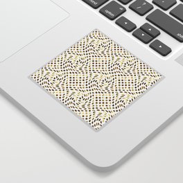 Twisted Polka Dots (white background)  Sticker