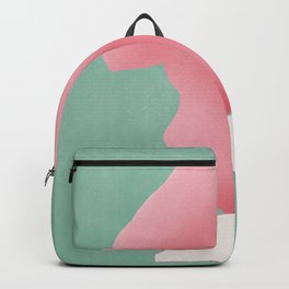 Stone sculpture in pink Backpack
