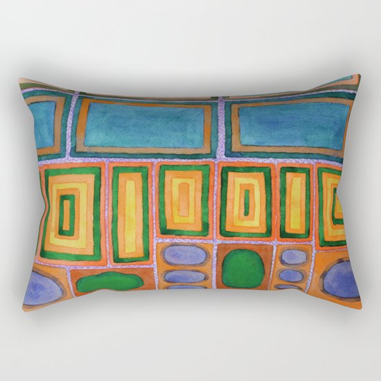 Gemstones beside the Window Rectangular Pillow