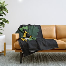 Forget Luck Give Me Beer Funny St Patrick's Day Throw Blanket