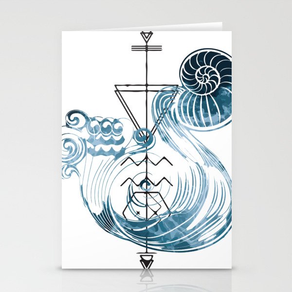 Water Bearer Aquarius Stationery Cards By Hting10 Society6