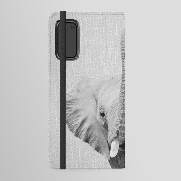 Elephant 2 - Black & White Android Wallet Case