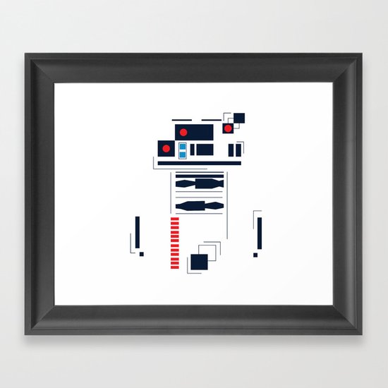 R2D2 Abstract Framed Art Print