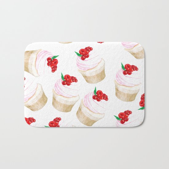 Classic Cupcakes pattern Bath Mat
