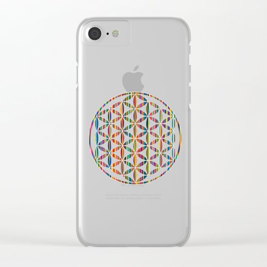 Flower of Life Colored | Kids Room | Delight Clear iPhone Case