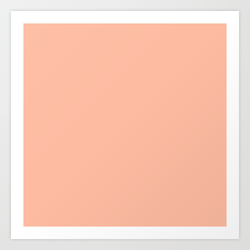 Solid Colour Elegant Pastel Coral Pink Art Print By Koovox Society6