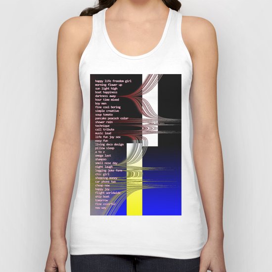 happy life freedom girl Unisex Tank Top