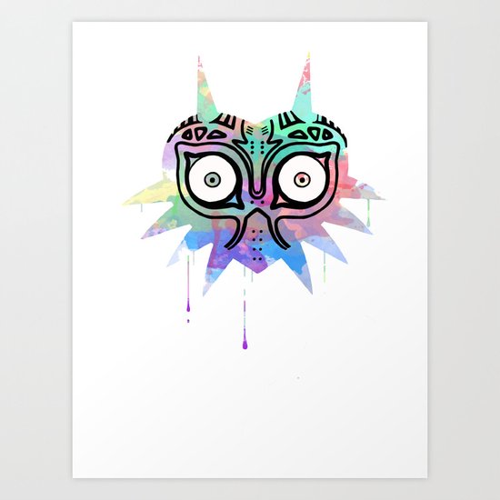 Watercolor's Mask Art Print