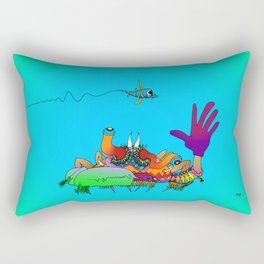 Crabby Patty Light Version Rectangular Pillow