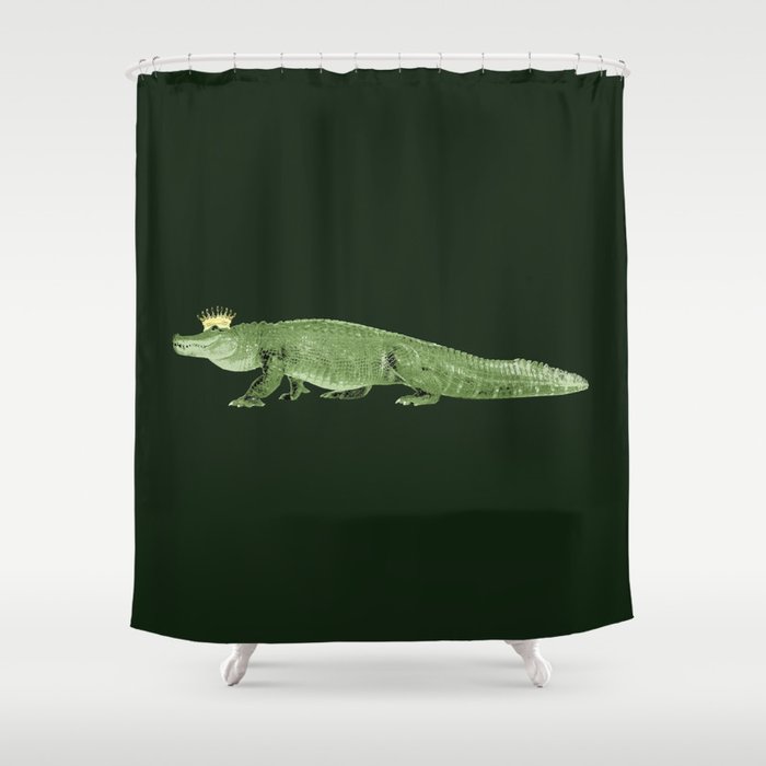 King Alligator Shower Curtain