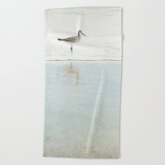 Reflecting Sandpiper Beach Towel